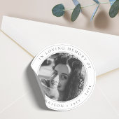 メモリエレガントアル | 葬儀(白黒) ラウンドシール