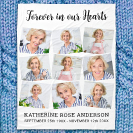 メモリカスタムアル9写真Forever In Ourハート フリースブランケット