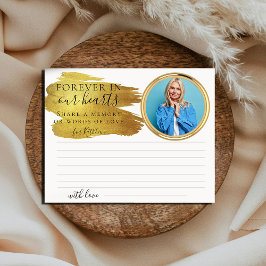 メモリカスタムーのエレガント共有の葬儀カード