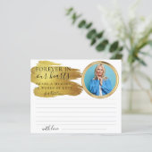 メモリカスタムーのエレガント共有の葬儀カード (スタンド正面)