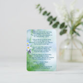 メモリカスタムー忘れト写真-me-not-flowers 名刺 (スタンド正面)