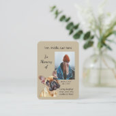 メモリカードウォーターフランスのカラーブルドッグ 名刺 (スタンド正面)