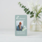 メモリカードウォーター色トンボ 名刺 (スタンド正面)