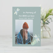 メモリカードウォーター色トンボ 招待状 (スタンド正面)