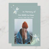 メモリカードウォーター色トンボ 招待状 (正面/裏面)