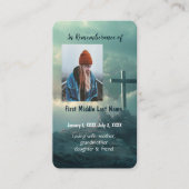 メモリカードクリスチャン・クロス・オン・ザ・ヒル 名刺 (正面)