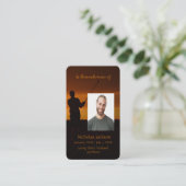 メモリカードゴルフゴルファー 名刺 (スタンド正面)