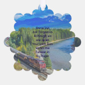 メモリカードトレイントラム鉄道 オーナメントカード (裏面)