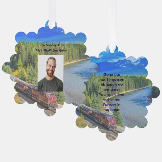 メモリカードトレイントラム鉄道 オーナメントカード (正面/裏面)