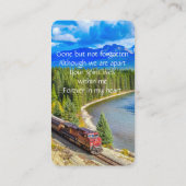 メモリカードトレイントラム鉄道 名刺 (裏面)