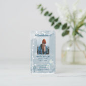 メモリカードトンボ白花 名刺 (スタンド正面)