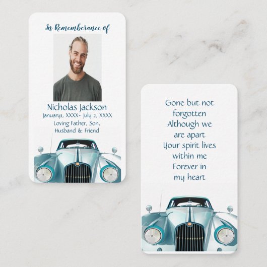 メモリカードビンテージ車 名刺 (正面/裏面)