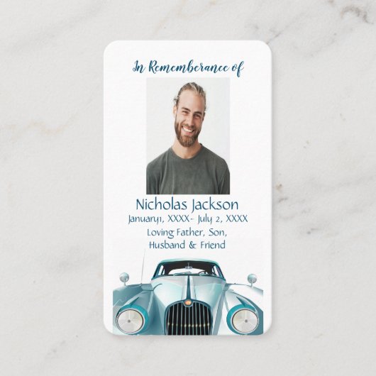 メモリカードビンテージ車 名刺 (正面)