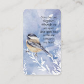 メモリカード《鳥》アメリカゴガラ鳥 名刺 (裏面)