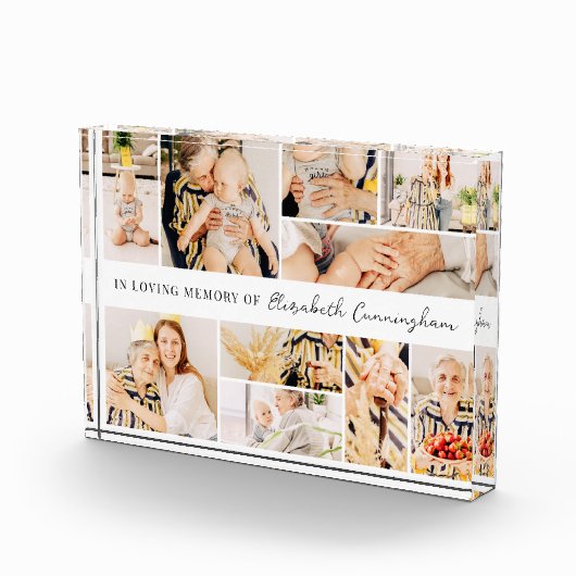 メモリシンプルアルモダンミニマル10イメージコラージュ フォトブロック (右)