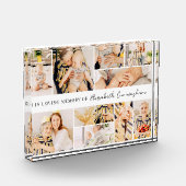 メモリシンプルアルモダンミニマル10イメージコラージュ フォトブロック (左)