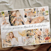 メモリシンプルアルモダンミニマル10フォトコラージュ フリースブランケット