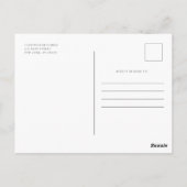 メモリシンプルアルモダンミニマル10フォトコラージュ ポストカード (裏面)