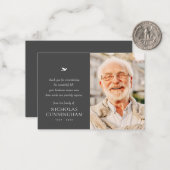 メモリシンプルーのミニマルモダンリスト ノートカード (正面/裏面インサイチュ)