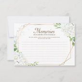 メモリシンプルーフローラ幾何学模様 出欠カード (裏面)