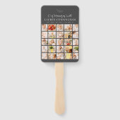 メモリシンプルーモダンミニマル25フォトコラージュ ハンドファン (裏面)