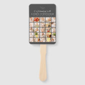 メモリシンプルーモダンミニマル25フォトコラージュ ハンドファン (正面)