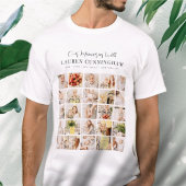 メモリシンプルーモダンミニマル25フォトコラージュ Tシャツ