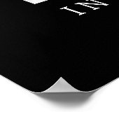 メモリシンプルーモダンル4フォトグリッド ポスター (角)