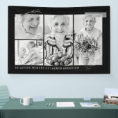 メモリシンプルーモダンル4フォトグリッド 横断幕 (トレードショー)