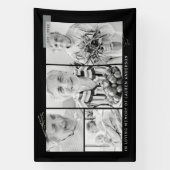 メモリシンプルーモダンル4フォトグリッド 横断幕 (縦)