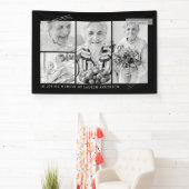 メモリシンプルーモダンル4フォトグリッド 横断幕 (インサイチュ)