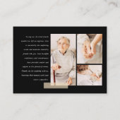 メモリシンプルーモダン7フォトグリッド 名刺 (裏面)