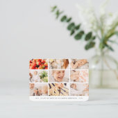 メモリシンプルーモダン9枚グリッド祈りの言葉 名刺 (スタンド正面)