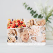 メモリシンプルーモダン9枚祈りの言葉 サンキューカード (スタンド正面)