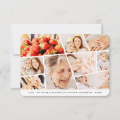 メモリシンプルーモダン9枚祈りの言葉 サンキューカード (正面)