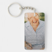 メモリシンプルーモダン・フォーエバーハート写真 キーホルダー (正面)