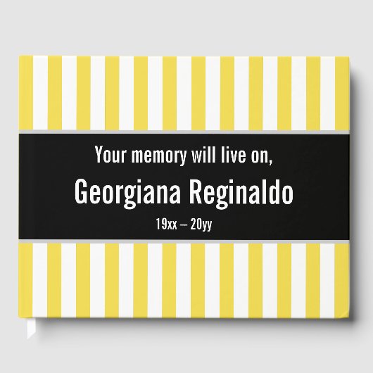 メモリストライプのーゲストブック ゲストブック (正面)