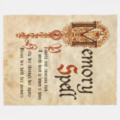 メモリスペル フリースブランケット (正面(横))