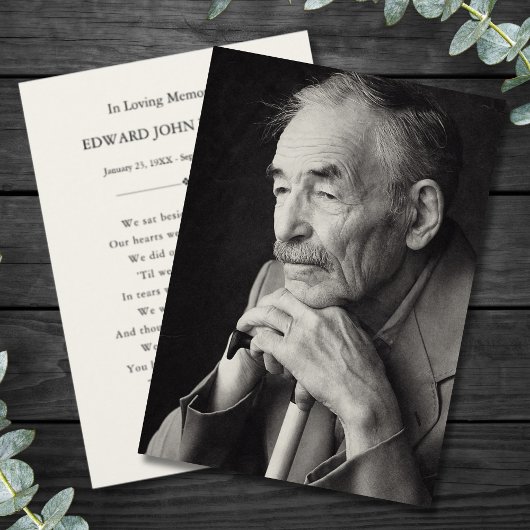 メモリパーソナライズされたアルカーカスタムド悔やみや弔慰 サンキューカード