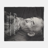 メモリパーソナライズされたアルフリースブラ フリースブランケット (正面(横))