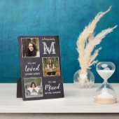 メモリパーソナライズされたアル3フォトモノグラム記念 フォトプラーク (側面)