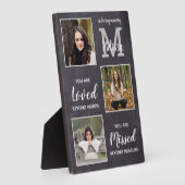 メモリパーソナライズされたアル3フォトモノグラム記念 フォトプラーク (側面)
