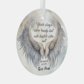 メモリパーソナライズされたアル ガラスオーナメント (正面右)