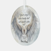 メモリパーソナライズされたアル ガラスオーナメント (正面左)