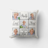 メモリパーソナライズされたー5写真愛の記憶 クッション (正面)