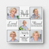 メモリパーソナライズされたー5写真愛の記憶 フォトプラーク (正面)