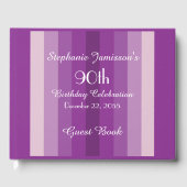 メモリパーソナライズされた/ゲストブック90th誕生日パーティー ゲストブック (正面)