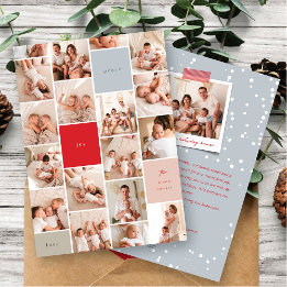 メモリブロックミニマル18フォトホリデモダンー シーズンカード