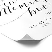 メモリボックススクリプトのサイン結婚に対するメッセージ ポスター (角)