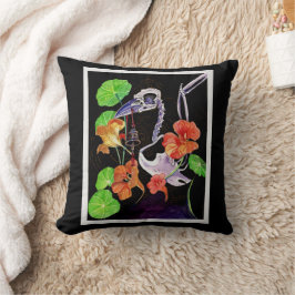 メモリマップオータムビーズレイヴン骨格ポスタートット クッション